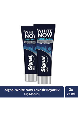 Signal White Now Diş Macunu Lekesiz Beyazlık Etkili Leke Giderme 75 ml x2