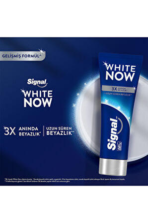 Signal White Now Diş Macunu Original Uzun Süren Beyazlık 75 ml x2