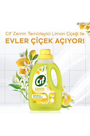 Cif Zemin Temizleyici Limon Çiçeği 1500 ml x3