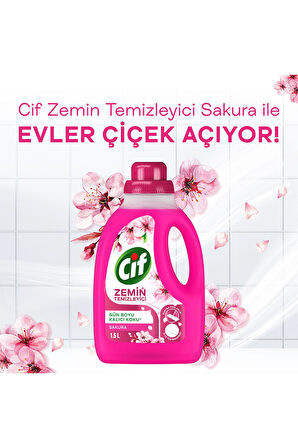 Cif Zemin Temizleyici Sakura 1500 ml x3