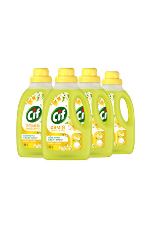 Cif Zemin Temizleyici Limon Çiçeği 1500 ml x4