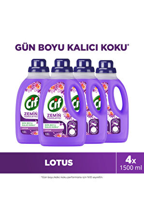 Cif Zemin Temizleyici Lotus 1500 ml x4