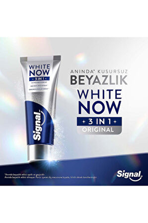 Signal White Now Diş Macunu 3 in 1 Original 75 ml x2