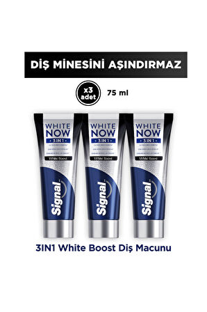 Signal White Now Diş Macunu 3 in 1 White Boost 75 ml x3