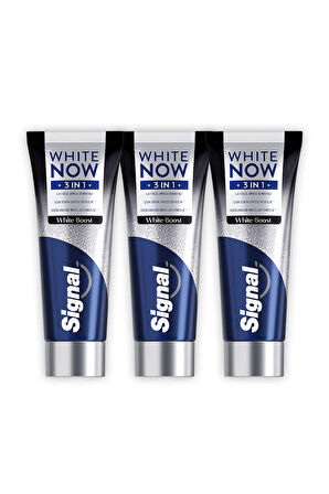 Signal White Now Diş Macunu 3 in 1 White Boost 75 ml x3
