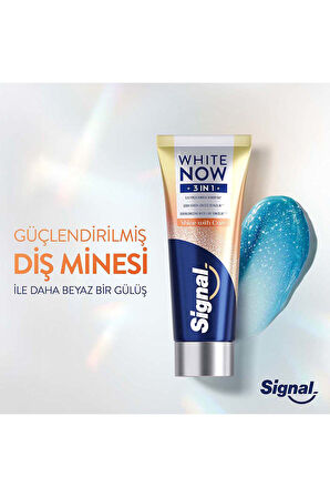 Signal White Now Diş Macunu 3 in 1 Shine With Care 75 ml x3