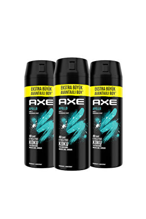 Axe Apollo Erkek Deodorant & Body Spray 200 ml x3