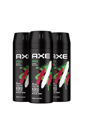Axe Africa Erkek Deodorant & Bod Spray 150 ml x3