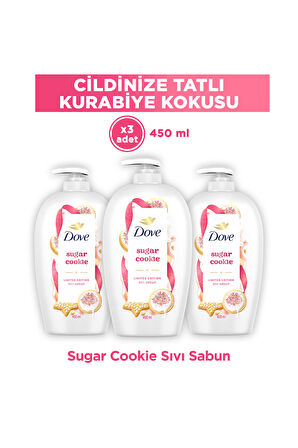 Dove Sugar Cookie Sıvı Sabun 450 ml x3
