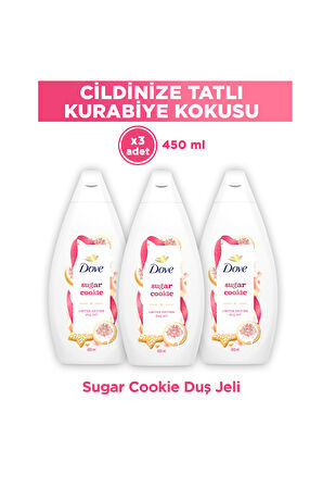 Dove Sugar Cookie Duş Jeli 450 ml x3 