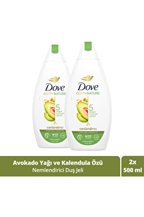 Dove Nemlendirici Duş Jeli Avokado Yağı ve Kalendula Özü 450 ml x2