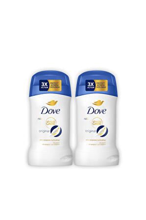 Dove Original Antiperspirant Kadın Stick Deodorant 40 ml x2