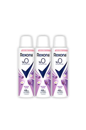Rexona Kadın Sprey Deodorant Mystic Love %0 Alüminyum 150 ml x3