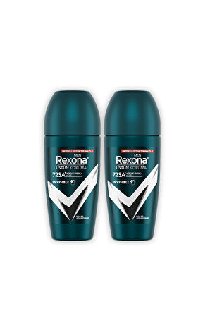 Rexona Men Üstün Koruma Erkek Roll On Deodorant Invisible 50 ml x2