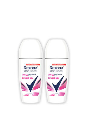 Rexona Üstün Koruma Kadın Roll On Deodorant Powder Dry 50 ml x2
