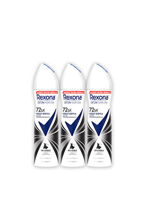 Rexona Üstün Koruma Kadın Sprey Deodorant Invisible 200 ml x3