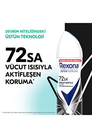 Rexona Üstün Koruma Kadın Sprey Deodorant Invisible 200 ml x3