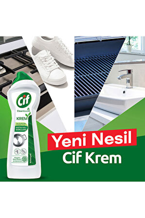 Cif Krem Yeni Nesil Yüzey Temizleyici Amonyak 750 ml X4