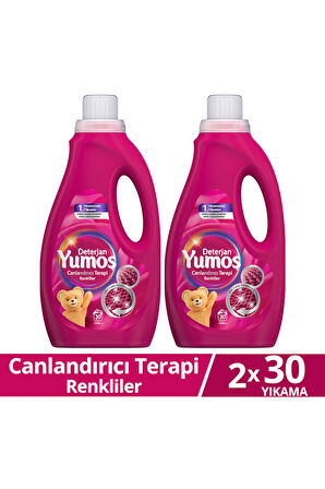 Yumoş Sıvı Bakım Deterjanı Canlandırıcı Terapi Renkliler 30 Yıkama 1500ml x2