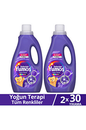 Yumoş Sıvı Bakım Deterjanı Yoğun Terapi Tüm Renkliler 30 Yıkama 1500ml x2