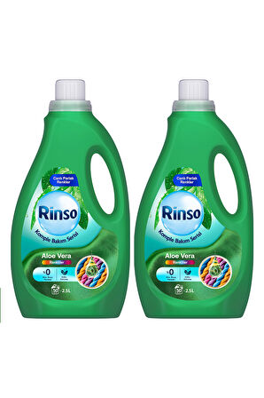 Rinso Sıvı Çamaşır Deterjanı Komple Bakım Serisi Aloe Vera Renkliler İçin 2.5 L x2