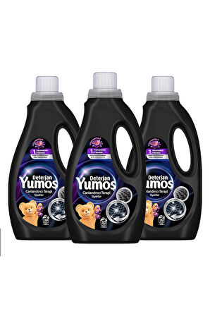 Yumoş Sıvı Bakım Deterjanı Canlandırıcı Terapi  Siyahlar 30 Yıkama 1500ml x3