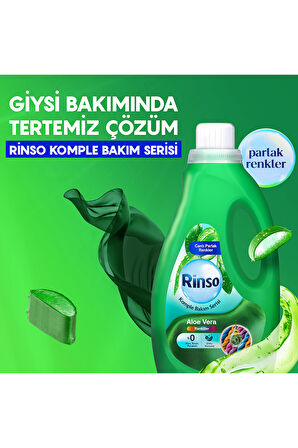 Rinso Sıvı Çamaşır Deterjanı Komple Bakım Serisi Aloe Vera Renkliler İçin 1.5 L x3