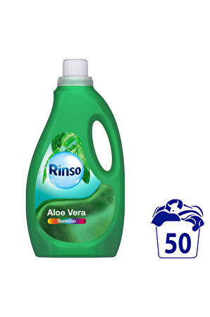Rinso Sıvı Çamaşır Deterjanı Komple Bakım Serisi Aloe Vera Renkliler İçin 2.5 L