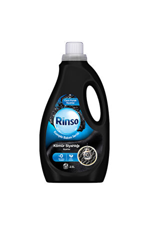 Rinso Sıvı Çamaşır Deterjanı Komple Bakım Serisi Kömür Siyahlığı Siyahlar 2.5 L
