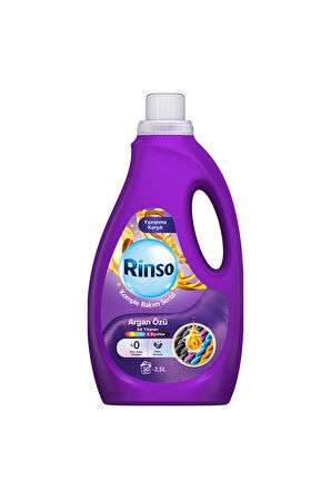 Rinso Sıvı Çamaşır Deterjanı Komple Bakım Serisi Argan Özü Renkliler ve Siyahlar İçin 2.5 L