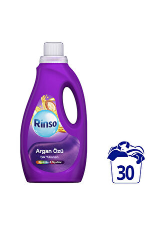 Rinso Sıvı Çamaşır Deterjanı Komple Bakım Serisi Argan Özü Renkliler ve Siyahlar İçin 1.5 L