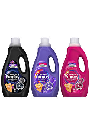 Yumoş Sıvı Deterjan Renkliler 1500 ml x1  Siyahlar 1500 ml  x1 Yoğun Terapi Tüm Renkliler 1500 ml x1