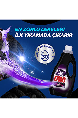 Omo Active Cold Power Siyahlar İçin Sıvı Deterjan 1500 ml x1