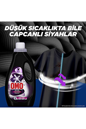 Omo Active Cold Power Siyahlar İçin Sıvı Deterjan 1500 ml x1