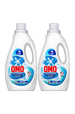 Omo Active Fresh Cold Power Beyazlar İçin Sıvı Deterjan 1500 ml x2