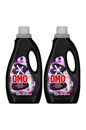 Omo Active Cold Power Siyahlar İçin Sıvı Deterjan 1500 ml x2