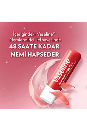 Vaseline Lip Therapy Dudak Bakım Kremi Rosy Lips 4.8 gr x2