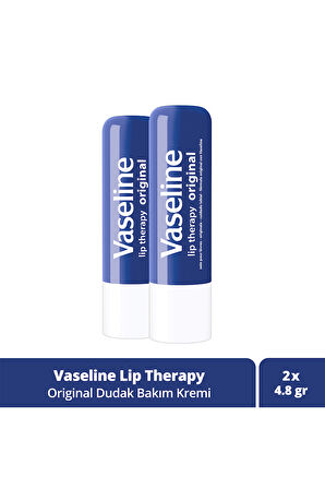 Vaseline Lip Therapy Dudak Bakım Kremi Original 4.8 gr x2