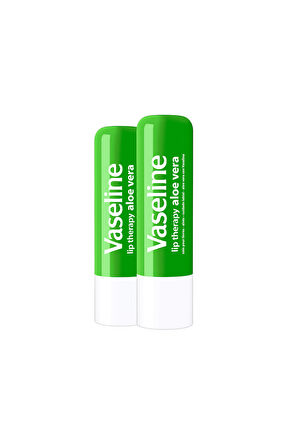 Vaseline Lip Therapy Dudak Bakım Kremi Aloe Vera 4.8 gr x2