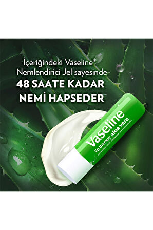 Vaseline Lip Therapy Dudak Bakım Kremi Aloe Vera 4.8 gr x2