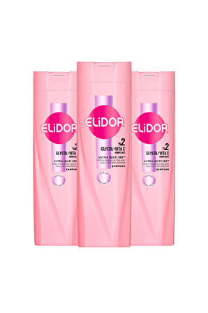 Elidor Saç Bakım Şampuanı Ultra Işıltı Yoğun Parlaklık 400 ml x3