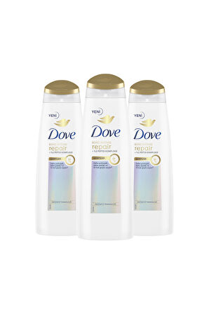 Dove Saç Bakım Şampuanı Bond Intense Repair + Peptid Kompleksi 400 ml x3