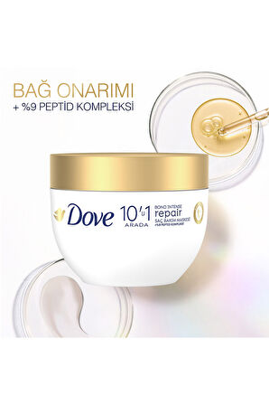 Dove Bond Intense Repair Saç Bakım Maskesi 265 ml + Çift Fazlı Saç Serumu 80 ml