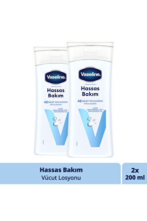 Vaseline Vücut Losyonu Hassas Bakım Kuru Çok Kuru ve Hassas Ciltler İçin 200 ml x2