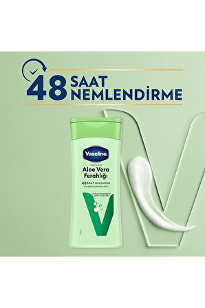 Vaseline Vücut Losyonu Aloe Vera Ferahlığı Kuru Ciltler İçin 200 ml x2