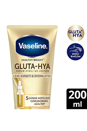 Vaseline Gluta Hya Serum Etkili UV Losyon Leke Karşıtı ve Aydınlatıcı 200 ml