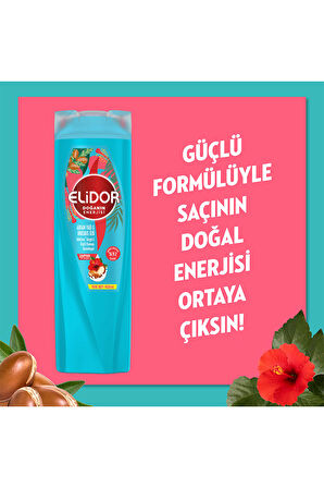 Elidor Doğanın Enerjisi Şampuan Argan Yağı & Hibiskus Özü 400 ml x3