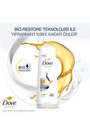 Dove Saç Kremi Yoğun Onarıcı Yıpranmış Saçlar İçin 350 ml x3