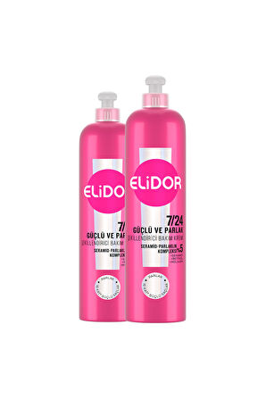 Elidor 7/24 Şekillendirici Bakım Kremi Güçlü ve Parlak 240 ml x2