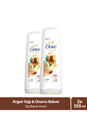 Dove Saç Kremi Onarıcı Bakım Argan Yağı 350 ml x2